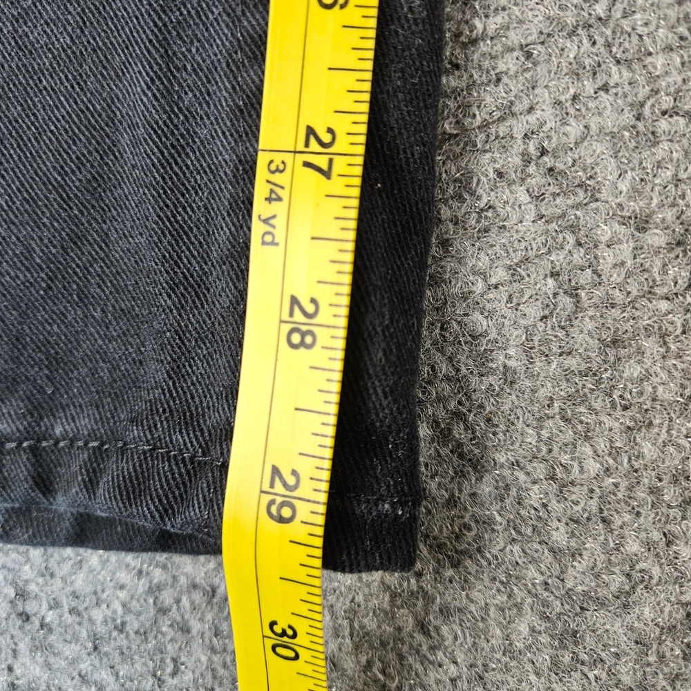 Faded Glory Mens Black Straight Leg Denim Jeans 100% Cotton Made in USA 16A - Picture 4 of 10